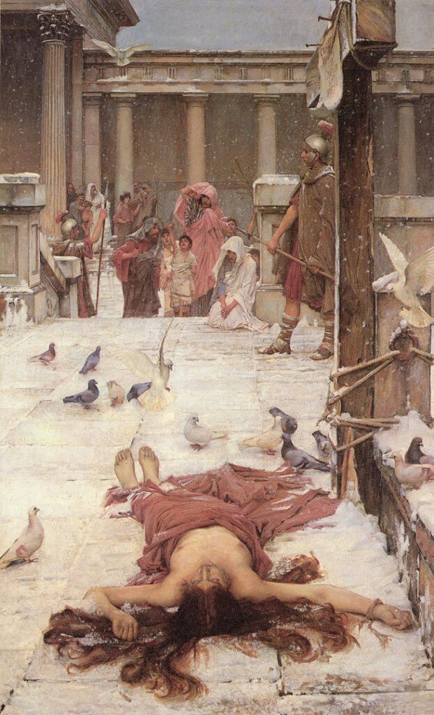 Chiron Moon Aspects: Saint Eulalia by John William Waterhouse