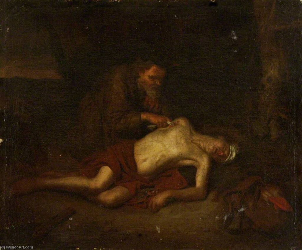 Chiron Saturn Aspects: "A Man Treating a Wound" by Adriaen Van Der Werff